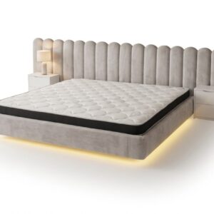 CAMA ROSA ALONGADA FLUTUANTE
