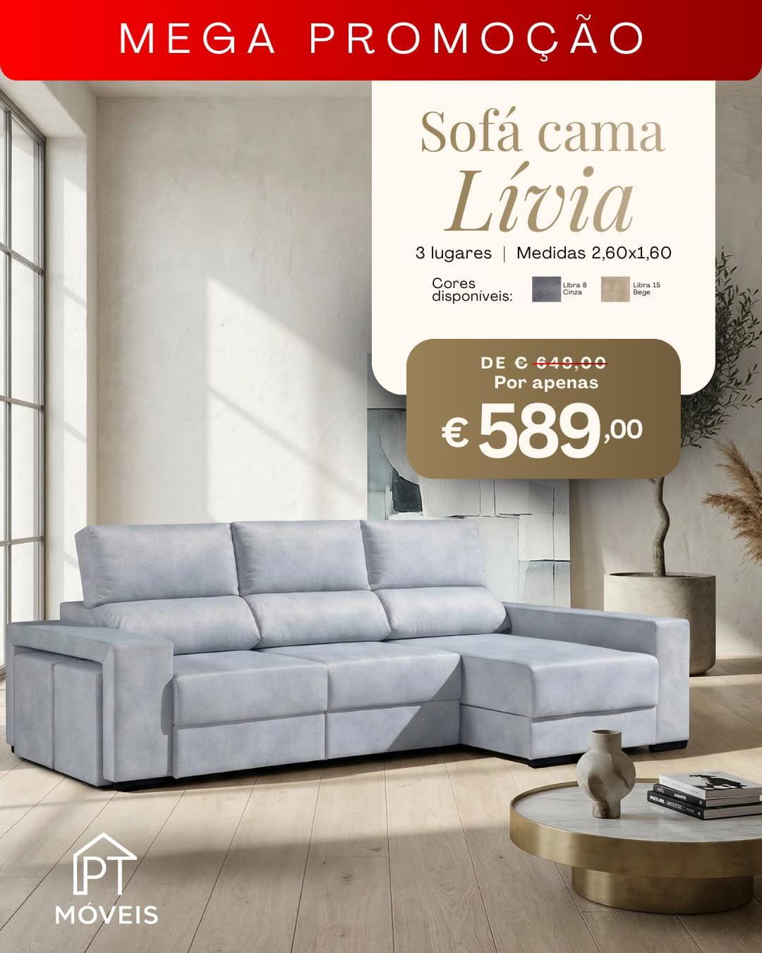 SOFÁ CAMA LIVIA - Image 2